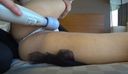 【Amateur】Fingering and electric vibrator from the top of pants |"It's dangerous there"I can't stand it ..."|Various angles such as crawling on all fours
