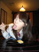 [Amateur posted video] Beautiful woman with black hair twin tails is a karate dan person! So I gave him plenty of uncle's sperm ◆ No main story perspective [Part.3: → semen toothpaste → eat in uniform]