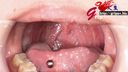 Tongue piercing body fluid fetish daughter Azuma Anka's wisdom teeth & one silver tooth appreciator