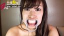 드 S 음란한 말 미즈하라 아오의 65mm 긴 혀 클로즈업 & 입 조리개 아름다운 치아 감상