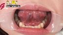 Close-up viewing of the beautiful oral cavity without cavities of de S Kasumi Adachi with a mouth opening