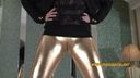 JPS Clothed Crotch Shining Golden Gold Spats Morriman Cameltoe! [Full HD]