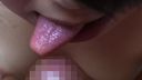 [Close up] Tongue full of love for glans and back streaks [Amateur girl]