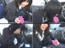 [Personal shooting] support ○ video of naïve black-haired egg who has been a hit for a long time with a car
