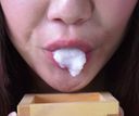 Riho's mouth-chewing sake: Chewing rice and spitting it out into a masu, and M man swallows it　