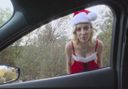 Pick up an erotic foreign prostitute who was Santa Cos on the street and have gonzo sex in the car and outdoors