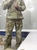 【Gay】Exhibitionist American Soldier Takes Off! Decamara on well-shaped, well-shaped breasts!