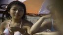 【戶外/曝光】穿著泳裝的業餘女孩在海灘上的● 拍攝 （2）