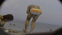 【야외 / 노출】해변에서 수영복 차림의 아마추어 걸을 도촬 ● 촬영 (6)