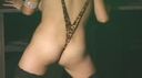 [HD video] Active model duo shock leopard pattern V back bikini almost naked W man bank super ~ hair bite