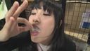 [Pre-release] Amateur girl showing semen in her mouth on the street in Nakano