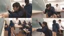 English time Girl answering the blackboard while sweating in front of everyone