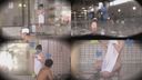 【감시 카메라 동영상】남성 목욕에 들어가 성기를 씻어! 충격적인 여대생