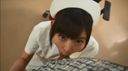 【Personal shooting】A cute girl dressed as a nurse licks balls and rods with her upper eyes