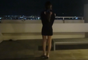 【개인 촬영】테카테카 팬티 스타킹 미녀를 삽입 없이 야외 노출