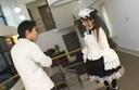 I had a 147cm perverted girl wearing a maid costume lick me ...