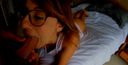 Fluffy love sex with glasses Asian beauty big breasts beauty in a fluffy bed