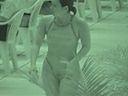 We saw through the diving and competitive swimmers with an infrared camera! part15