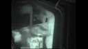 ▼ Infrared barely transparent view of a couple who is squirming in the dark!　05