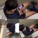 Nonkes masturbating in the toilet 1