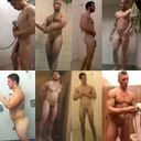 【Gym】The smell of a man is plump! Shower room in the gym!