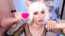 [Uncensored] Cat ear cosplay beauty licks dick clean! !! your dick at the same time! !!