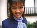 (None) 《Old movie》Yumi-chan Suzuki of no-pan costume delivery gal! Arrive at the customer's house in a stewardess costume! Ayumi was very satisfied.