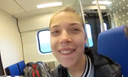 F100 Scandinavian blonde beauty ♬ who gives a on the train
