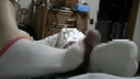 Socks footjob