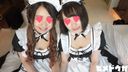 [Completely amateur 116] Ayana VS Noah, complete face, threesome in maid clothes with two popular beautiful girls! Both of them vaginal shots! !!