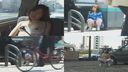 [Street exposure] Exposed rotor masturbation in lascivious lingerie! Change clothes naked in the car! Show the clerk how to give a while gasosta refueling! 〈Perverted Amateur〉