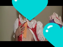 【東方コスプレ】エロ素人同士のレズセックス！目隠し乳首責めからのディルド責めがエッチすぎる　　40分　　