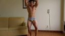 Limit! Perfect body! Bodybuilding naked poses are too erotic