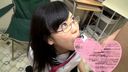 [♡ in the most compulsory clothes girl 〇 student] Neat and clean glasses student council president beautiful girl and raw saddle! !! Large acme ♡ mass vaginal shot ♡ for too intense sex