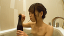 sexual intercourse personal shooting flirting with a champagne tipsy mood in the bath with a female college student