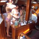 【個人撮影】【素人】【乱交】船の上で巨乳美少女４人と生ハメ乱交パーティー