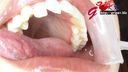 Beautiful oral cavity appreciation with 60mm long tongue close-up and mouth aperture of de S spit pack Saki Michishige