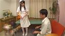 A faint-hearted baby-faced nurse sister who is pushed by a pushy male patient who visits for a semen test and is forced to help her ejaculate
