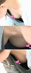 [Nipple chiller] Scenery of a certain Bema circle {vol.47} Young mom's protruding areola and lightly pigmented nipples.