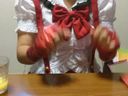 妹がコスプレ衣装に着替えてるのを撮った　