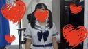 [Amateur video] Gonzo with a cute slippery girl while trying on the uniform of the product in the changing room of the shop! -Prequel-