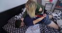 Blonde beauty tying up sleeping boyfriend and gonzo sex with another man in front of her eyes