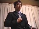 【Japan boys】 A trained body peeking out of a suit! Suji muscle Lehman masturbates!