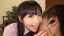 Miori Hara, a schoolgirl who whispers naughty words in her ear and stiffens her nipples with a