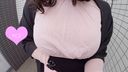 【Nカップ】 着衣爆乳 ベビーピンクのカットソーで大きくなってきたおっぱいプルルン！