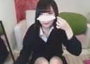 [Live Chat] Masturbation delivery of amateur girl ○ student in super cute uniform with black hair
