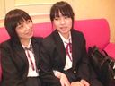 【J●2人組に援交中出し】チ〇コ大好き敏感女子校生と制服のまま3P