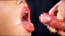 [] slurped and given a vacuum by a with bright red lips