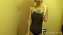 【Small Shower】From Sheer School Swimsuit Cosplay to Awaawa and Nude