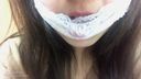 [For rare / maniac] Escape by biting a towel in the mouth of a beautiful sister "Lips, mouth, tongue, tooth fetish" [Request work]